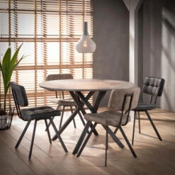 Industriele Eetkamerstoel -Zuiver Verkoop giani greva industriele eetkamerstoel zwart 03