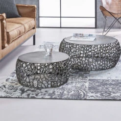 Salontafelset Van Nikkel -Zuiver Verkoop giani maze salontafelset van nikkel 01