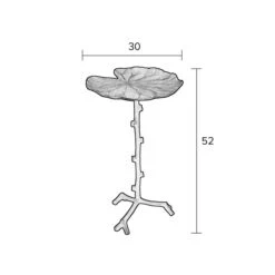 Ginkgo Blad Bijzettafel -Zuiver Verkoop ginkgo blad bijzettafel lily single lumz home 07