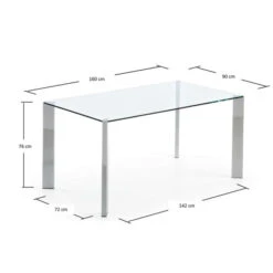 Eettafel Glas Met Chroom -Zuiver Verkoop glazen tafel laforma corner 02 800x800 1