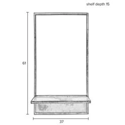 Gouden Spiegel Met Plankje -Zuiver Verkoop gouden spiegel met plankje feyza lumz home 06