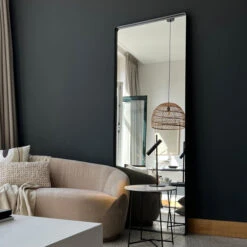 Grote Spiegel Zwarte Rand -Zuiver Verkoop grote spiegel 70x200cm bodio selfie 06