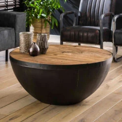 Halve Bol Salontafel Industrieel