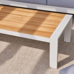 Lage Tuintafel Wit Met Hout -Zuiver Verkoop hartman breeze lage tuintafel wit met hout 03