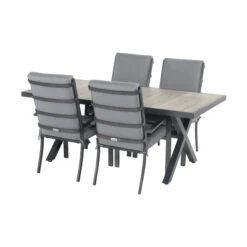 Tuintafel Met Kruispoot -Zuiver Verkoop hartman canterbury tuintafel met kruispoot zwart 188cm 02 1