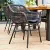 Wicker Tuintstoel Armleunigen -Zuiver Verkoop hartman cecilia wicker tuinstoelen zwarrt 1