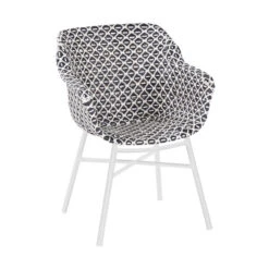 Tuinset Rond 5 Personen -Zuiver Verkoop hartman delphine trendy tuinstoel wit zwart 01 1 1 1 1