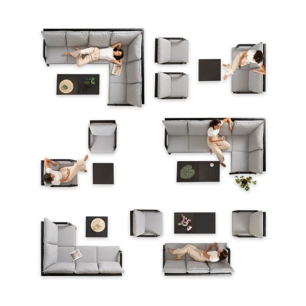 Kunststof Tuinbank 3-zits 4 Kunststof Tuinbank 3-zits - Afbeelding 2