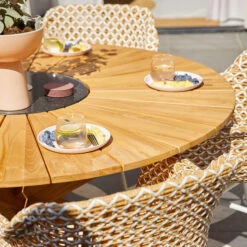 Grote Ronde Tuintafel Teak -Zuiver Verkoop hartman provence grote ronde tuintafel teak 04