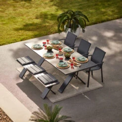 Tuin Eetbank Aluminium -Zuiver Verkoop hartman xanadu tuin eetbank aluminium 02