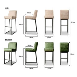 Luxe Barkruk Van Leer Samenstellen -Zuiver Verkoop het anker zara lara barkruk