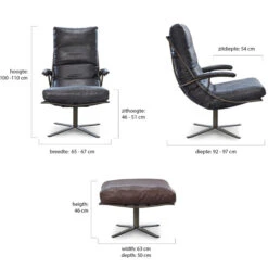 Fauteuil Industrieel Met Arm Samenstellen -Zuiver Verkoop het anker meubelen tiberius maten 01