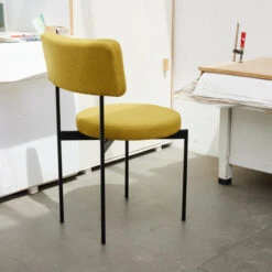 Gestoffeerde Eetkamer Stoel -Zuiver Verkoop hkliving dining chair gestoffeerde eetkamerstoel 06