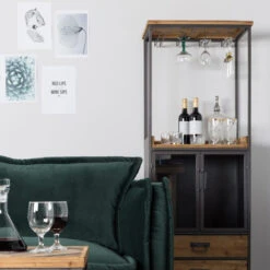 Hoog Wijnkabinet -Zuiver Verkoop hoog wijnkabinet damian lumz home 08