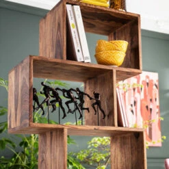 Sheeshamhout Wandkast Zig Zag 14 Sheeshamhout Wandkast Zig Zag -Zuiver Verkoop houten wandkast zig zag authentico 03