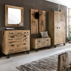 Industriële Schoenenkast Op Wielen -Zuiver Verkoop industrieel dressoir op wielen lavis porter 02