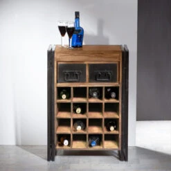 Industriele Wijnkast Met Lades