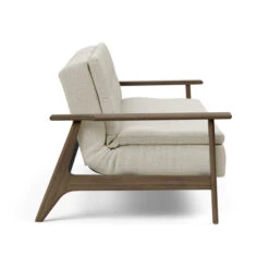 Slaapbank Met Gerookt Eiken Armleuningen -Zuiver Verkoop innovation living dublexo frej slaapban met eiken armleuningen 531 05