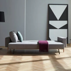 Comfortabele Design Slaapbank -Zuiver Verkoop innovation living idun comfortabele design slaapbank 521 mixed dance grey 5 1 1 2