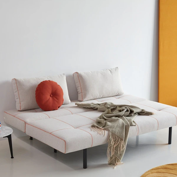 2-persoons Slaapbank Zigzag Stiksel 4 2-persoons Slaapbank Zigzag Stiksel - Afbeelding 2