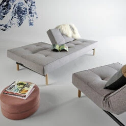 Tweepersoons Slaapbank -Zuiver Verkoop innovation living splitback slaapbank met twee verstelbare rugleuningen 13 36