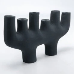 Kaarsenhouder Zwart -Zuiver Verkoop kare design 6sticker s kaarsenhouder zwart 03