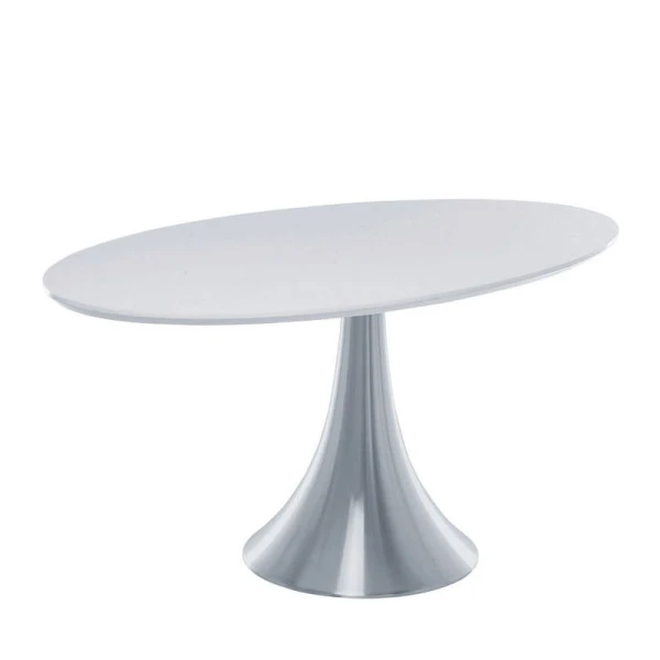 Eettafel Ovaal Wit 4 Eettafel Ovaal Wit - Afbeelding 2