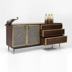 Design Dressoir Messing En Hout -Zuiver Verkoop kare design afra dressoir mangohout en messing 09