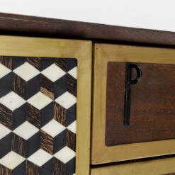 Design Dressoir Messing En Hout -Zuiver Verkoop kare design afra dressoir mangohout en messing 14