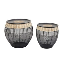 Afrikaanse Salontafel Set -Zuiver Verkoop kare design african drums afrikaanse salontafelset 03