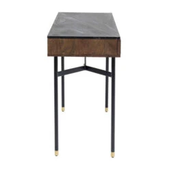 Sidetable Van Acacia En Marmer -Zuiver Verkoop kare design apiano bureau van acacia en marmer 04