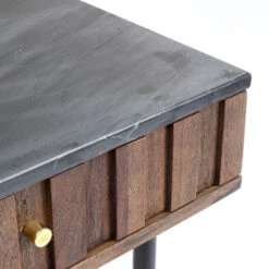 Sidetable Van Acacia En Marmer -Zuiver Verkoop kare design apiano bureau van acacia en marmer 14