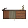 Retro Dressoir Walnoot En Messing -Zuiver Verkoop kare design arizona dressoir walnoot en messing 01