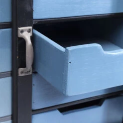 Stalen Ladekast Industrieel -Zuiver Verkoop kare design art factory industriele zwarte kast 09