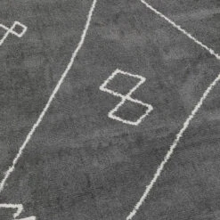 Grijs Design Vloerkleed -Zuiver Verkoop kare design art signs grijs design vloerkleed 03
