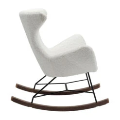 Witte Teddy Schommelstoel -Zuiver Verkoop kare design balance witte teddy schommelstoel 07