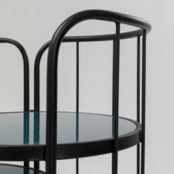 Ronde Stellingkast Zwart -Zuiver Verkoop kare design bandeja ronde stellingkast zwart 08