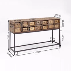 Houten Sidetable -Zuiver Verkoop kare design bastidon houten sidetable 03