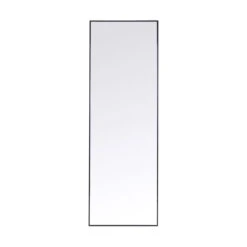 Zwarte Spiegel Smal 130x30 Cm