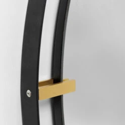 Ronde Spiegel Zwart Goud 90 Cm -Zuiver Verkoop kare design betsy ronde spiegel zwart goud 90 cm 03