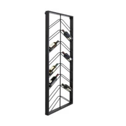Zwart Wijnrek Van Metaal -Zuiver Verkoop kare design bistro double zwart wijnrek van metaal 02