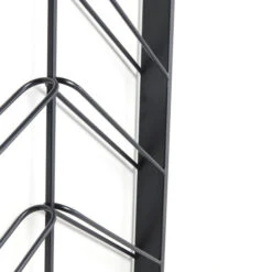 Zwart Wijnrek Van Metaal -Zuiver Verkoop kare design bistro double zwart wijnrek van metaal 03