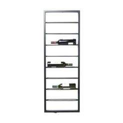 Zwart Wijnrek Hangend -Zuiver Verkoop kare design bistro zwart wijnrek hangend 01