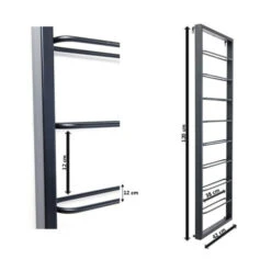 Zwart Wijnrek Hangend -Zuiver Verkoop kare design bistro zwart wijnrek hangend 08