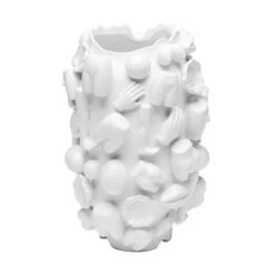 Witte Design Vaas -Zuiver Verkoop kare design body parts witte design vaas 02