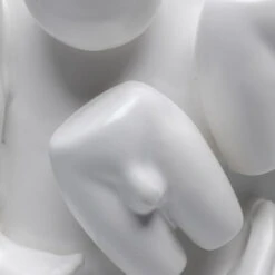 Witte Design Vaas -Zuiver Verkoop kare design body parts witte design vaas 06