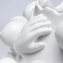 Witte Design Vaas -Zuiver Verkoop kare design body parts witte design vaas 07