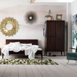 Houten Kledingkast -Zuiver Verkoop kare design brooklyn walnut houten kledingkast 05