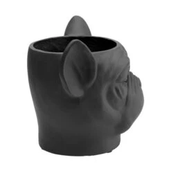 Bulldog Plantenbak Zwart -Zuiver Verkoop kare design bulldog black bulldog plantenbak zwart 05