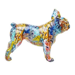 Kleurrijk Bulldog Beeld -Zuiver Verkoop kare design bully bulldog kleurrijk bulldog beeld 02